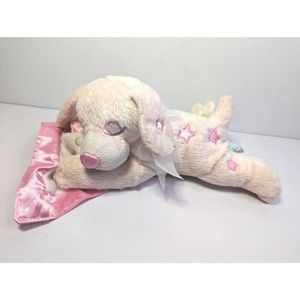 First& Main Puppy Dog Plush Stars Brahms Lullaby Music Stuffed Animal Baby Suzee